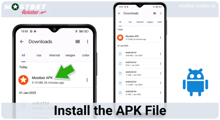Start Installing Mostbet Aviator PK App on Android