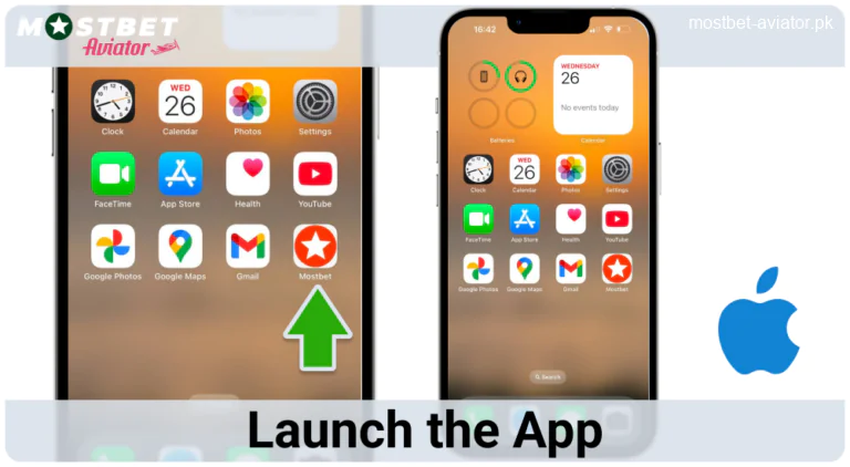 Open the iOS App of Mostbet Aviator Pakistan