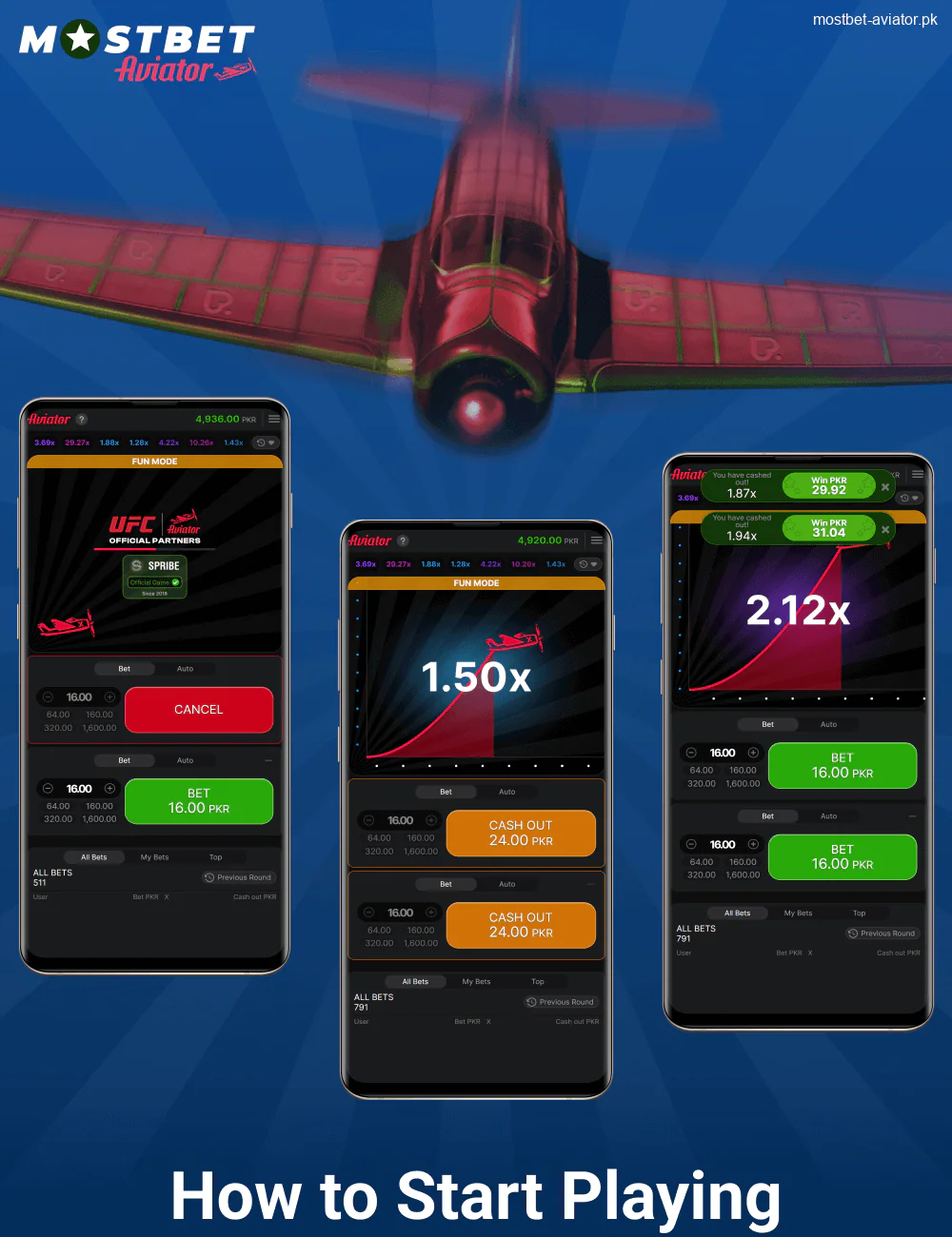 Starting a Mobile Game in Mostbet Aviator Pakistan