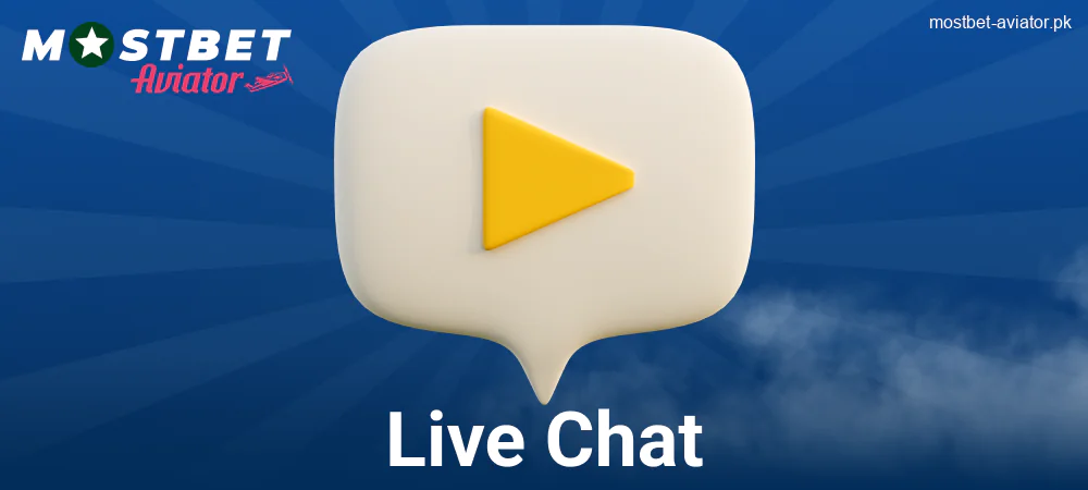 Live Chat for Pakistani Players in Mostbet Aviator