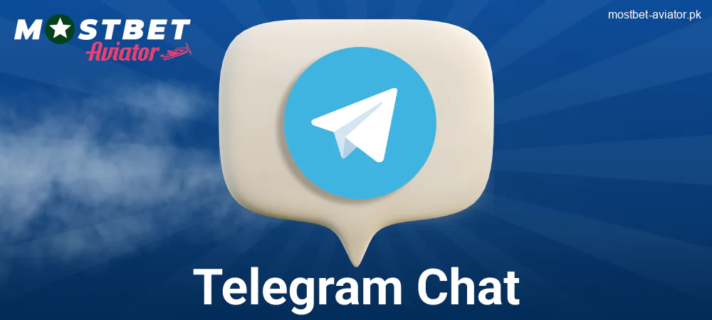 Contact via Telegram in Mostbet Aviator PK