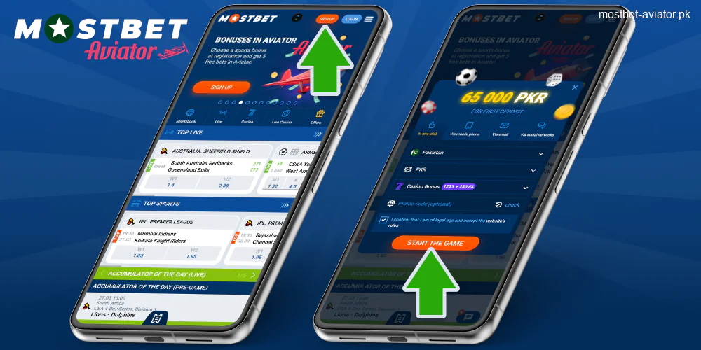 Registration Process in the Mostbet Aviator PK App
