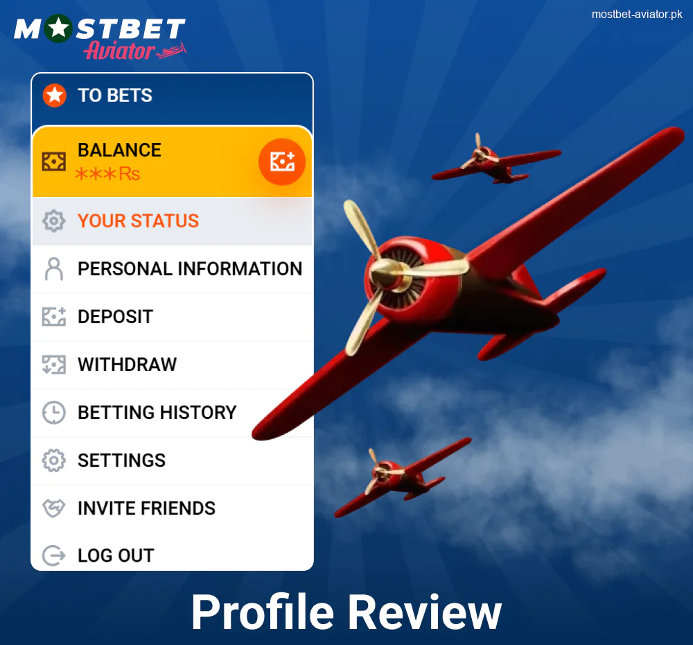 Personal Account Features for Pakistanis in Mostbet Aviator